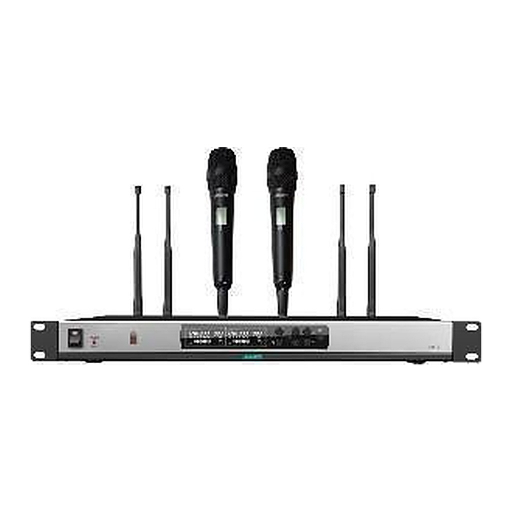 [D5821] DSPPA D5821 True Diversity UHF Wireless Microphone System with 2 Handheld Mics