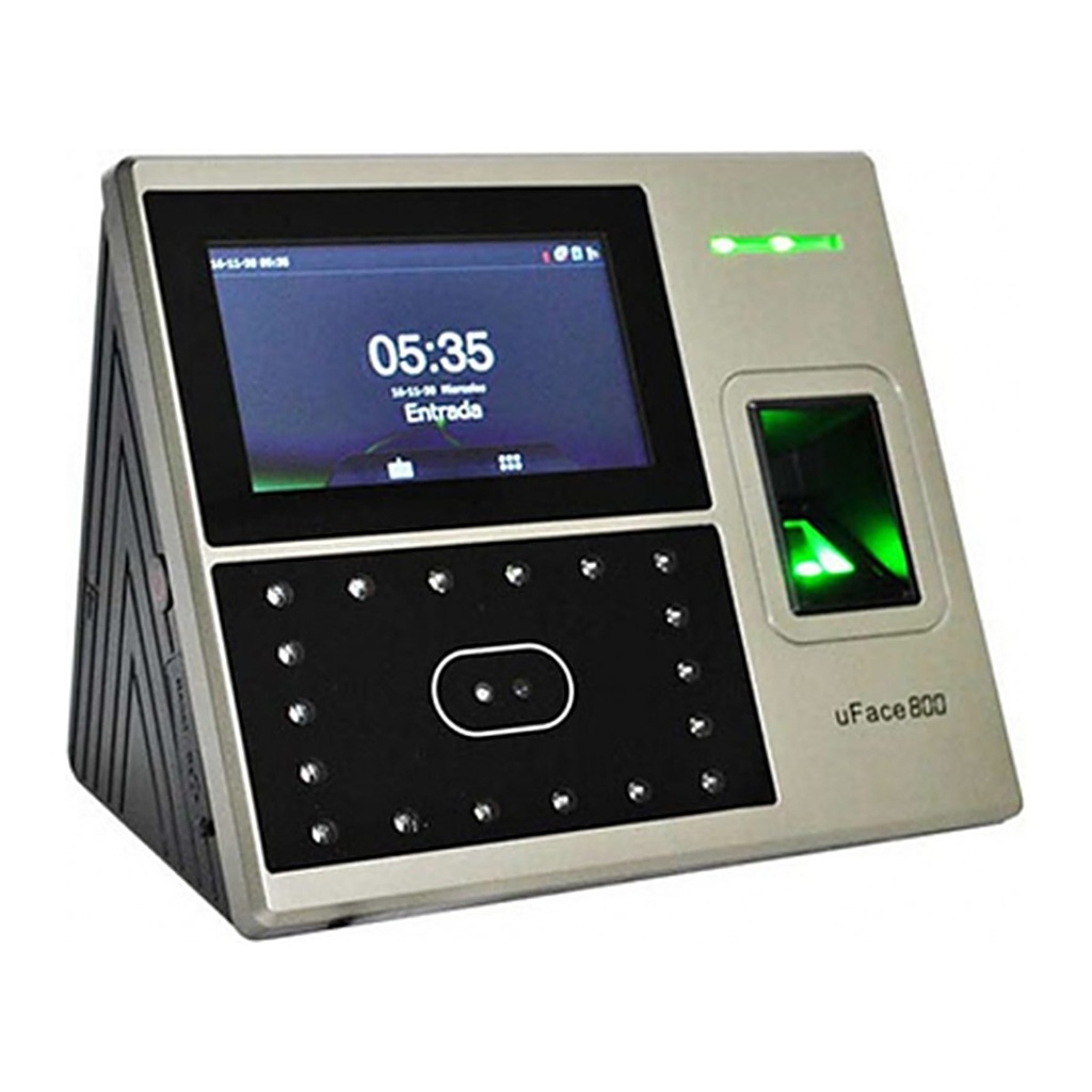 [UFACE800-ID] ZKTeco UFACE800-ID Face & Fingerprint Time Attendance Terminal, 4.3" Touch Screen