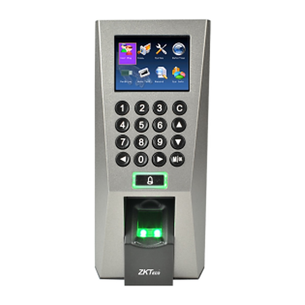 [F18-ID] ZKTeco F18-ID Fingerprint Access Control & Time Attendance Terminal, Color Screen, TCP/IP