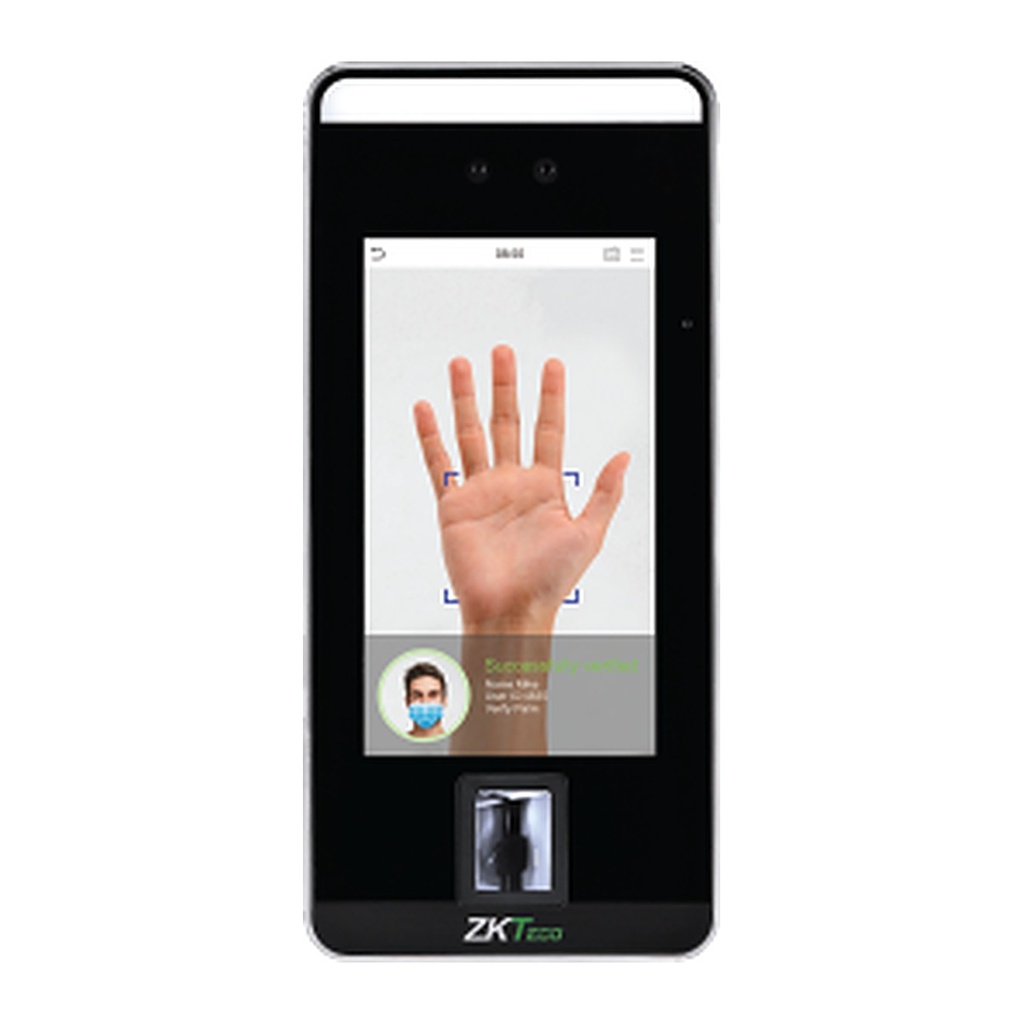 [SpeedFace V5L] ZKTeco SpeedFace V5L Visible Light Face Recognition Terminal, Fingerprint, Card, Anti-Spoofing
