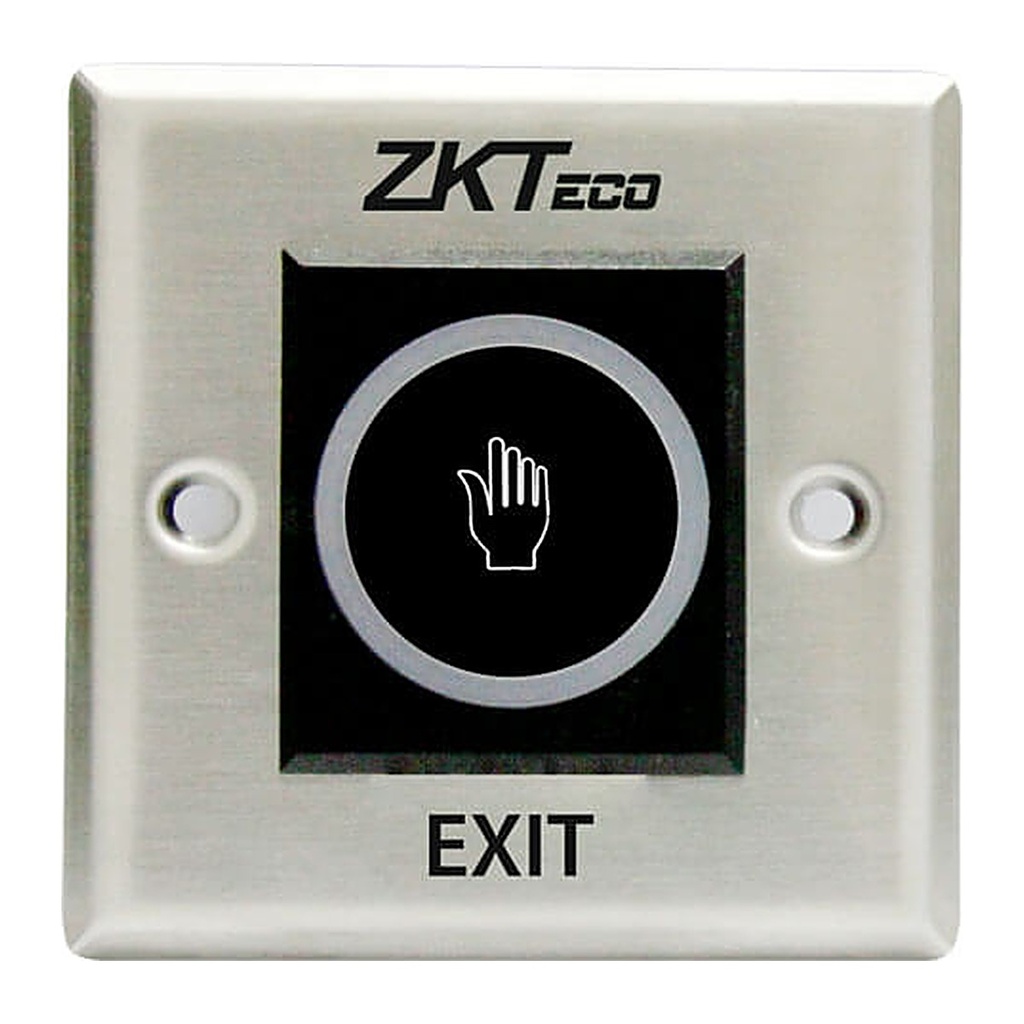 [TLEB101] ZKTeco TLEB101 Infrared Touchless Exit Button, Stainless Steel, 2-10 cm Sensing