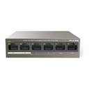 [F1106P-4-63W] IP-COM F1106P-4-63W 6-Port Fast Ethernet Desktop Switch, 4 PoE Ports, 58W PoE, 250 m Extend