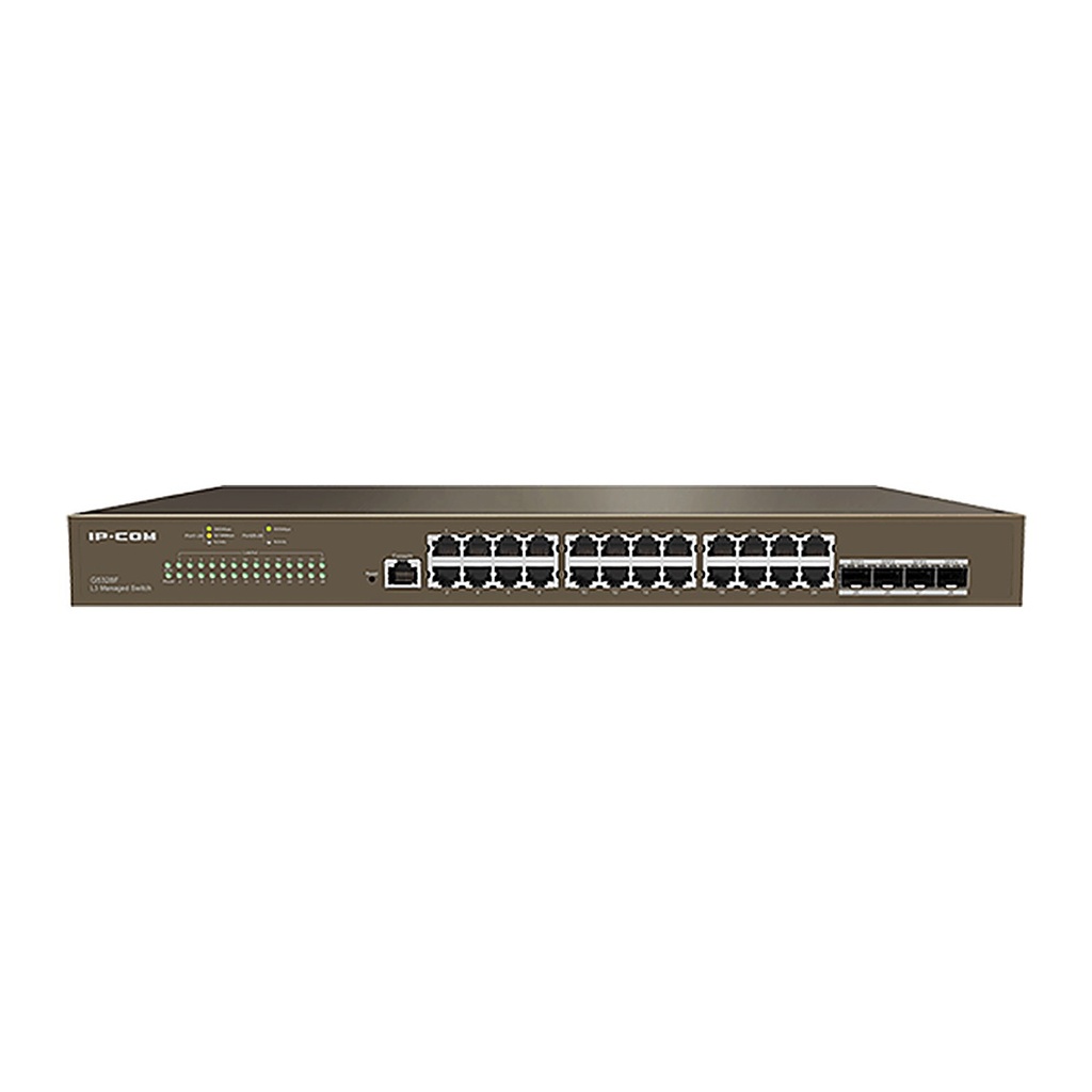 [G5328F] IP-COM G5328F 28-Port Gigabit L3 Managed Switch, 24 GE + 4 SFP, ProFi Cloud