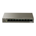 [F1109P-8-63W] IP-COM F1109P-8-63W 9-Port 10/100 Desktop Switch, 8 PoE Ports, 58W PoE, 250 m Extend