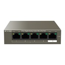 [G1105P-4-63W] IP-COM G1105P-4-63W 5-Port Gigabit Desktop Switch, 4 PoE Ports, 58W PoE