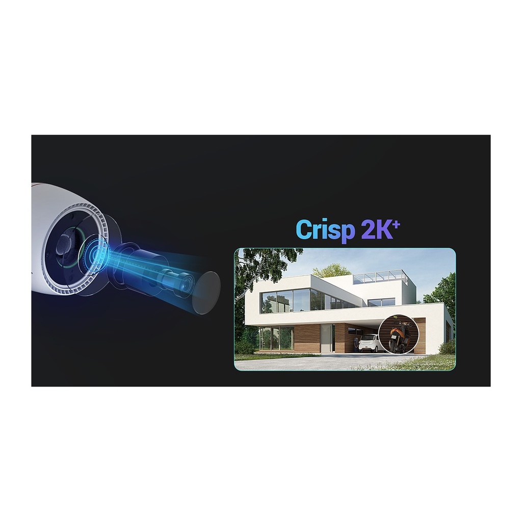 EZVIZ H3c 2K+ Outdoor Wi-Fi Camera, Color Night Vision, AI H