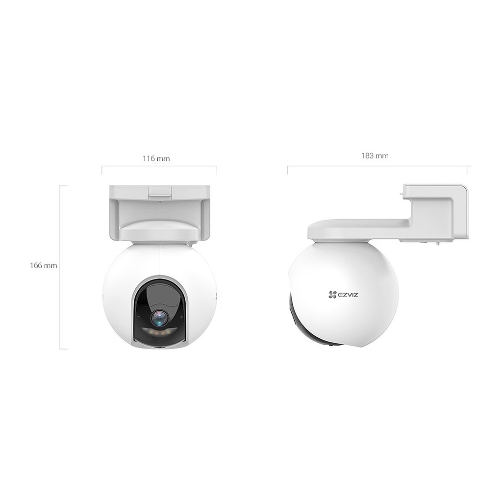 EZVIZ HB8 2K+ Battery Pan & Tilt Wi-Fi Outdoor Camera, 10400