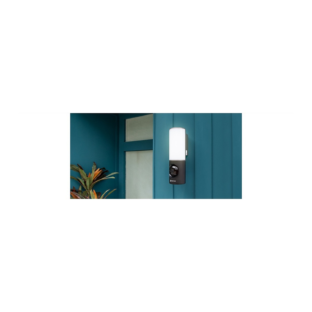 EZVIZ LC3 2K Smart Security Wall-Light Camera, 700 Lumen, Co