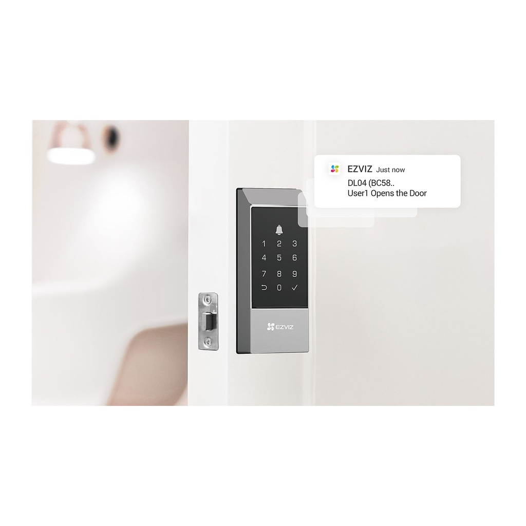 EZVIZ DL04 Smart Deadbolt Lock, Passcode, Bluetooth Key & Ap