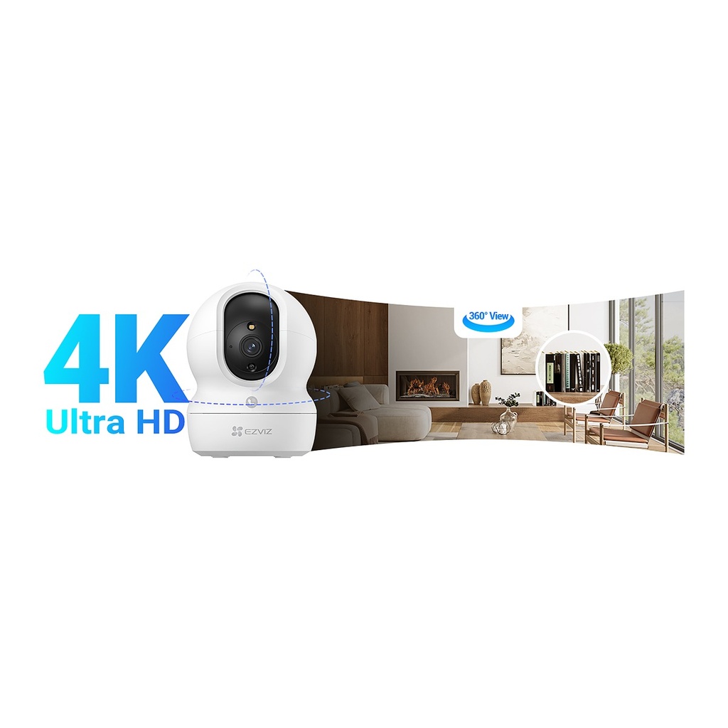 EZVIZ H6c Pro 4K Pan & Tilt Wi-Fi Indoor Camera, Smart Track