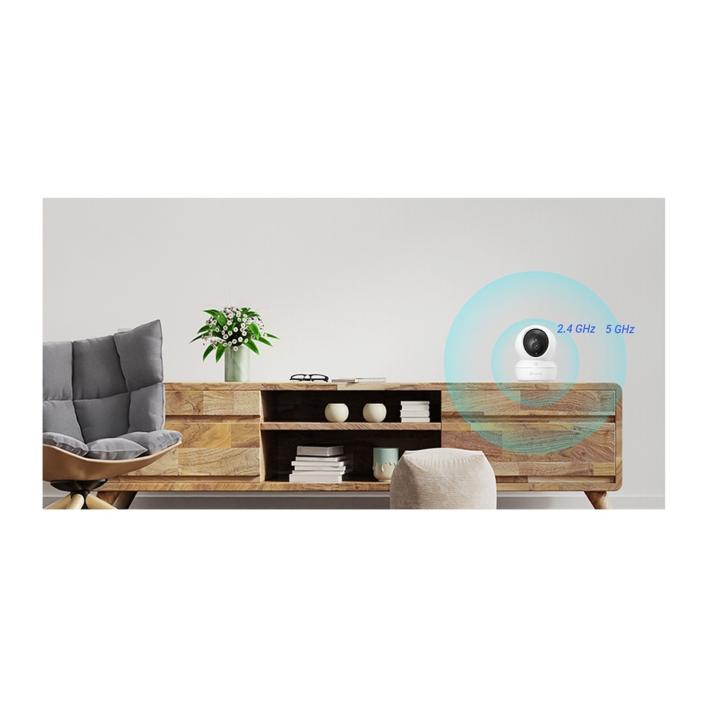 EZVIZ H6c Pro 4K Pan & Tilt Wi-Fi Indoor Camera, Smart Track