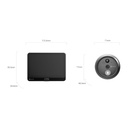 EZVIZ HP4 1080p Wire-Free Peephole Video Doorbell, 4.3" Colo