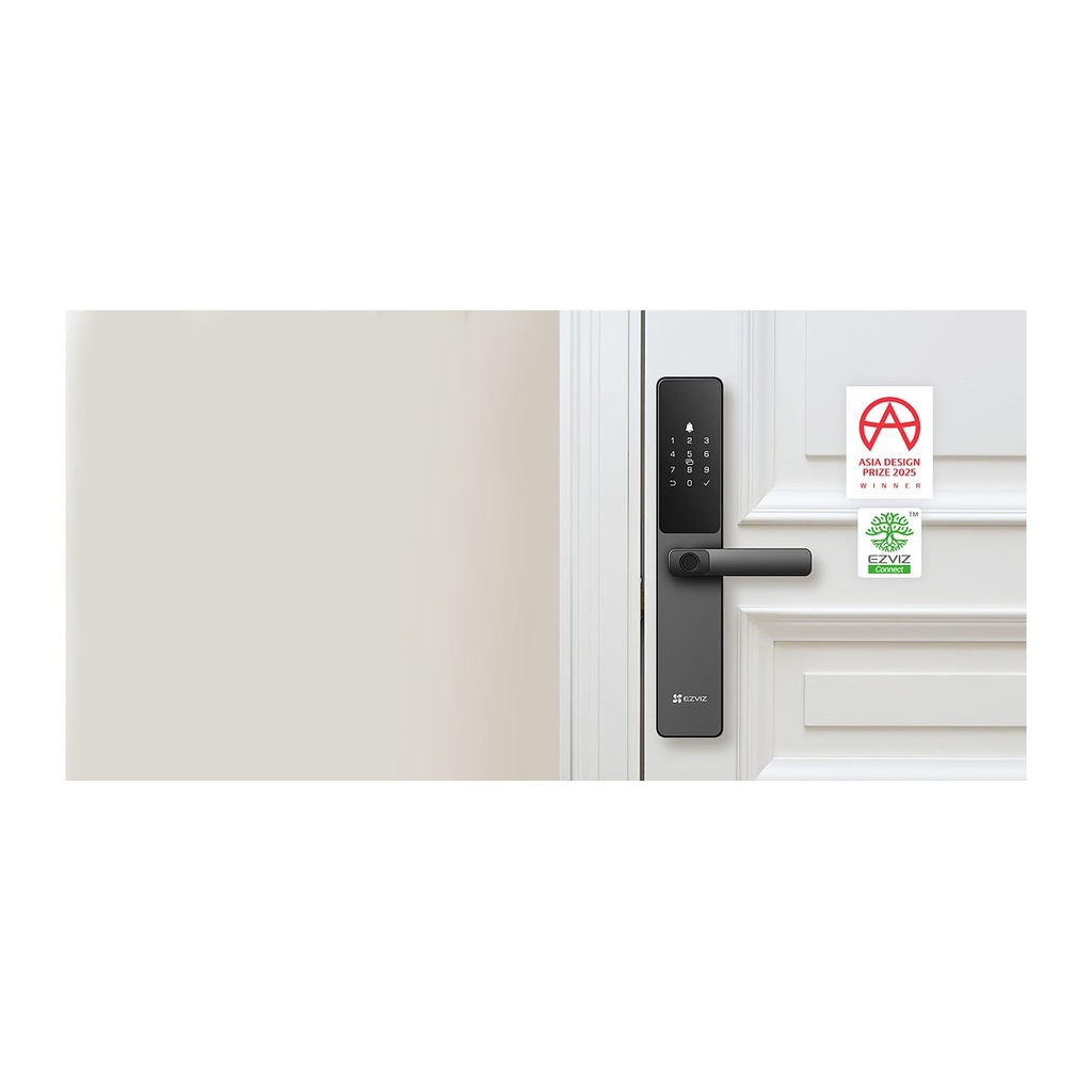 EZVIZ DL05 Smart Fingerprint Door Lock, Card, Passcode & App