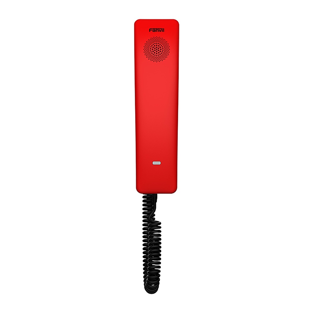 Fanvil H2U Red Compact IP Phone for Emergency Calls, 2 SIP L