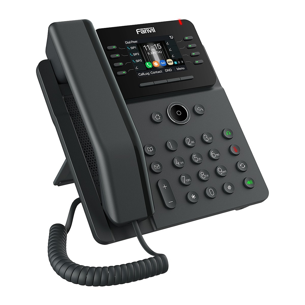 Fanvil V62G Business IP Phone Black, 2.8" Color Screen, 12 S