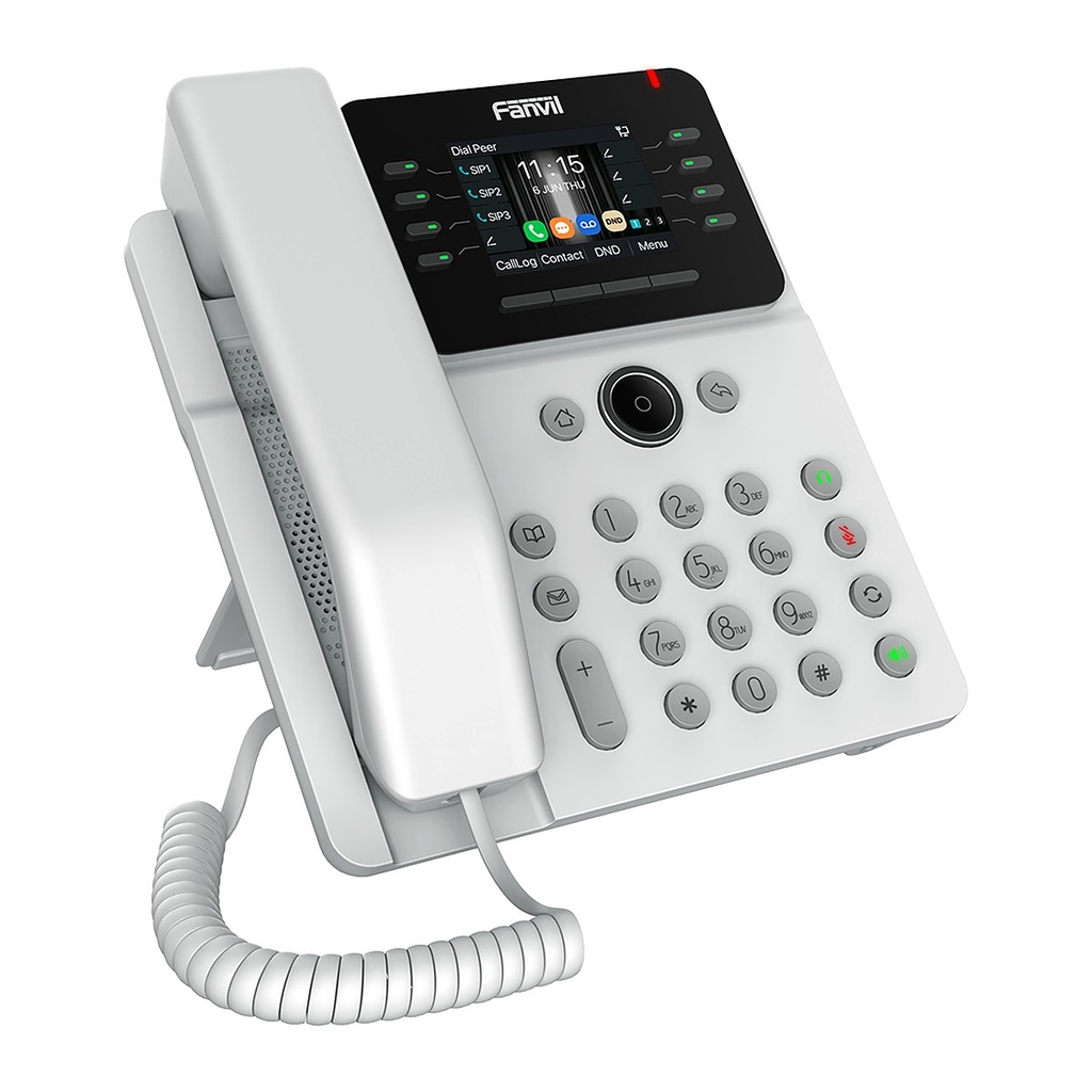 Fanvil V62G Business IP Phone White, 2.8" Color Screen, 12 S