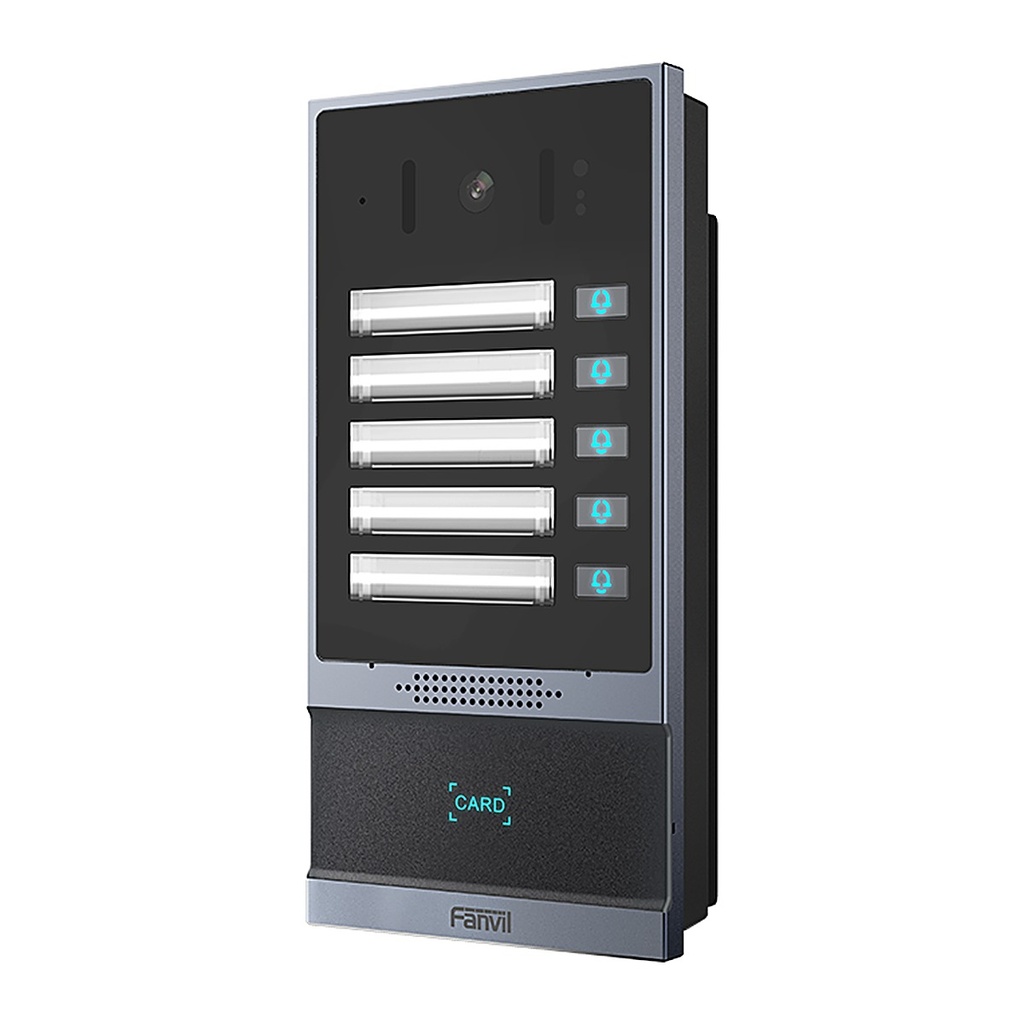 Fanvil i63 SIP Video Door Phone, 5 Call Buttons, 2MP Camera,