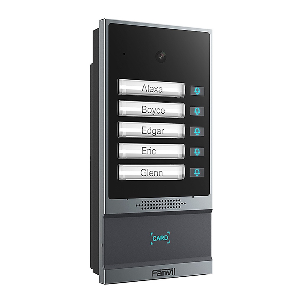Fanvil i63 SIP Video Door Phone, 5 Call Buttons, 2MP Camera,