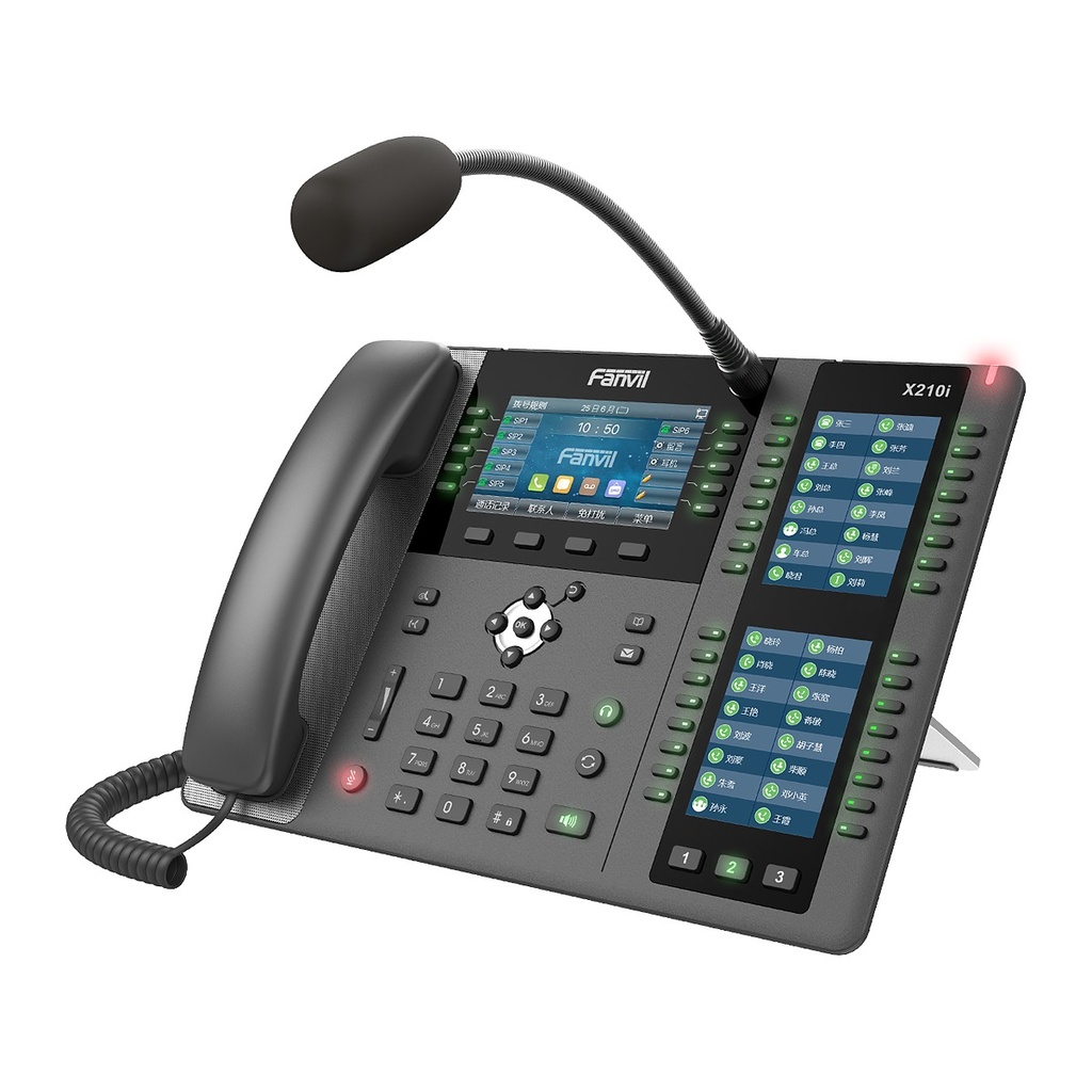 Fanvil X210i Paging Console IP Phone, Gooseneck Mic, 106 DSS
