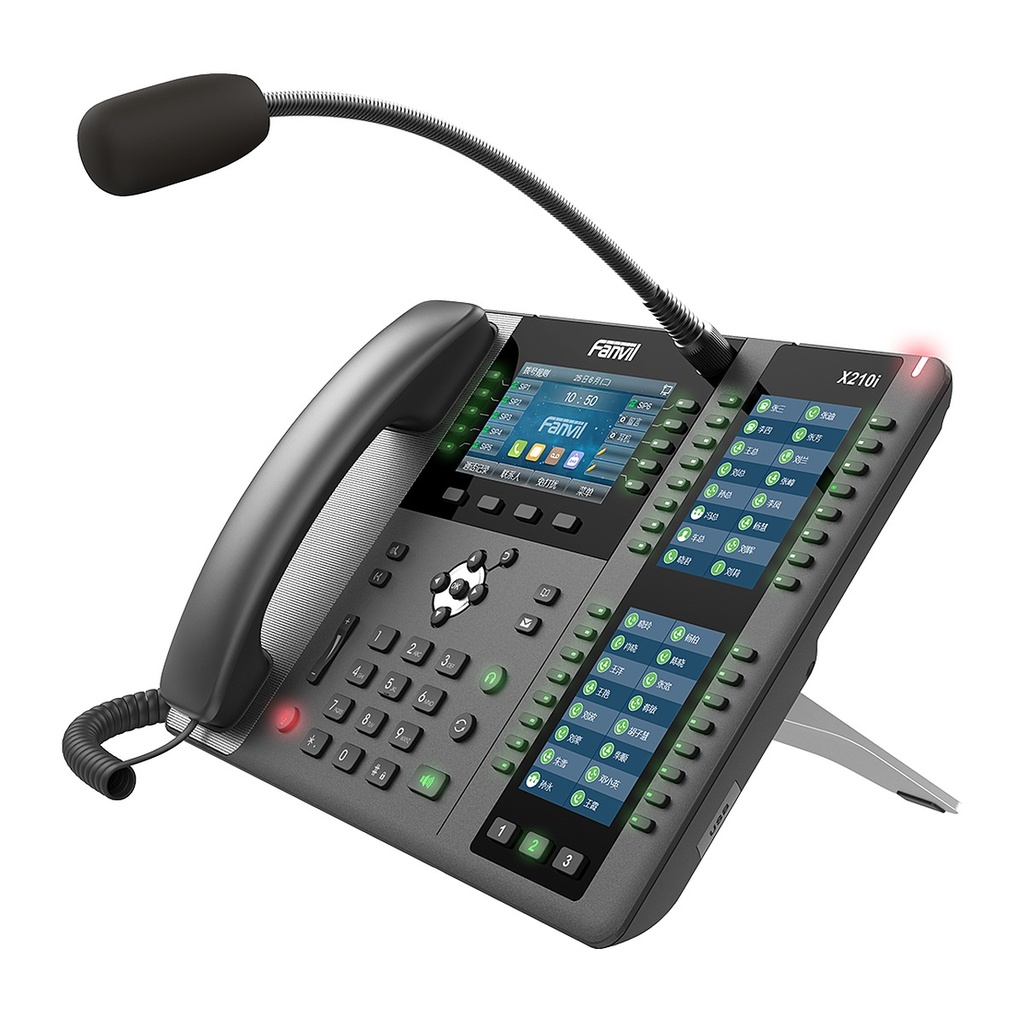 Fanvil X210i Paging Console IP Phone, Gooseneck Mic, 106 DSS