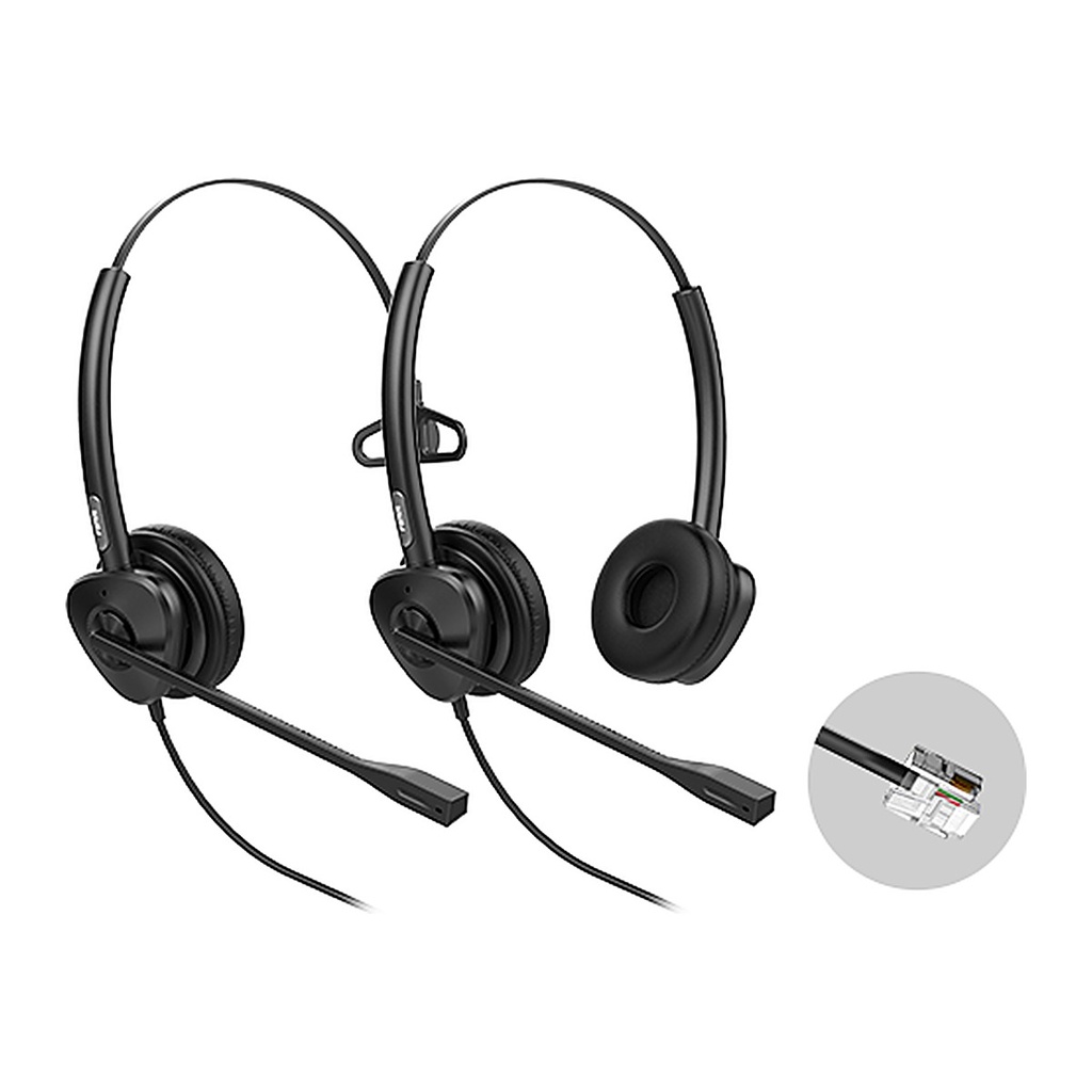 [HT302] Fanvil HT302 RJ9 Dual Headset, HD Wideband Audio, Noise Reduction
