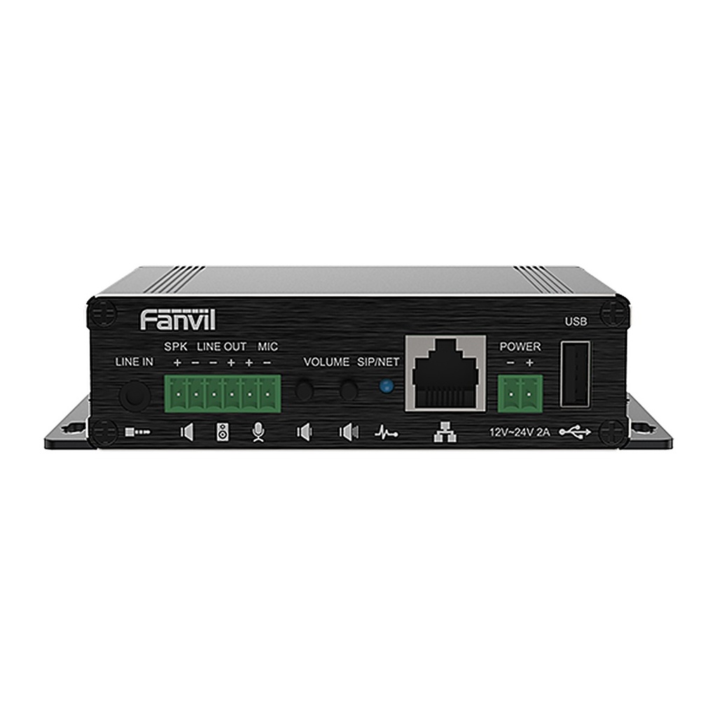 [PA3] Fanvil PA3 SIP Paging Gateway, 30W Amplifier, USB & TF Card, PoE
