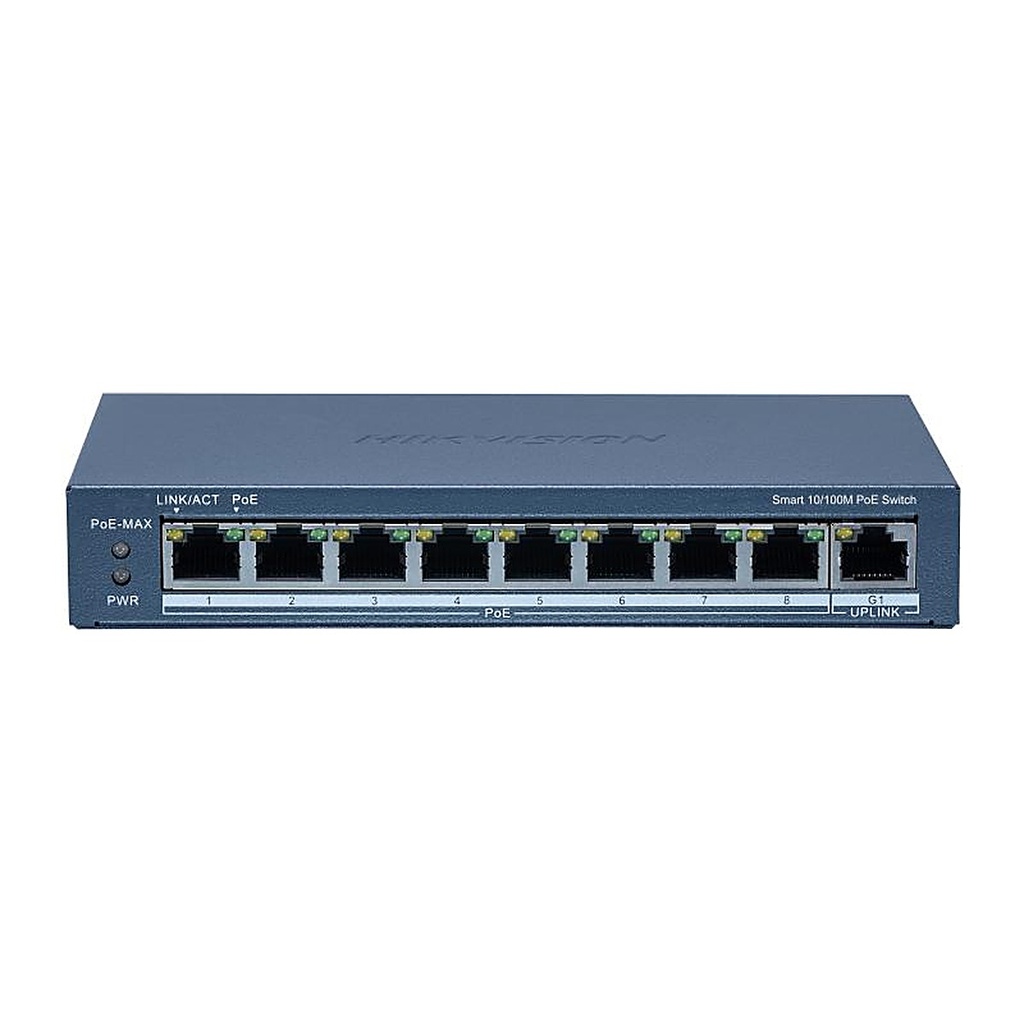 [DS-3E1309P-EI] Hikvision DS-3E1309P-EI 8-Port Smart PoE Switch, 110 W, Gigabit Uplink