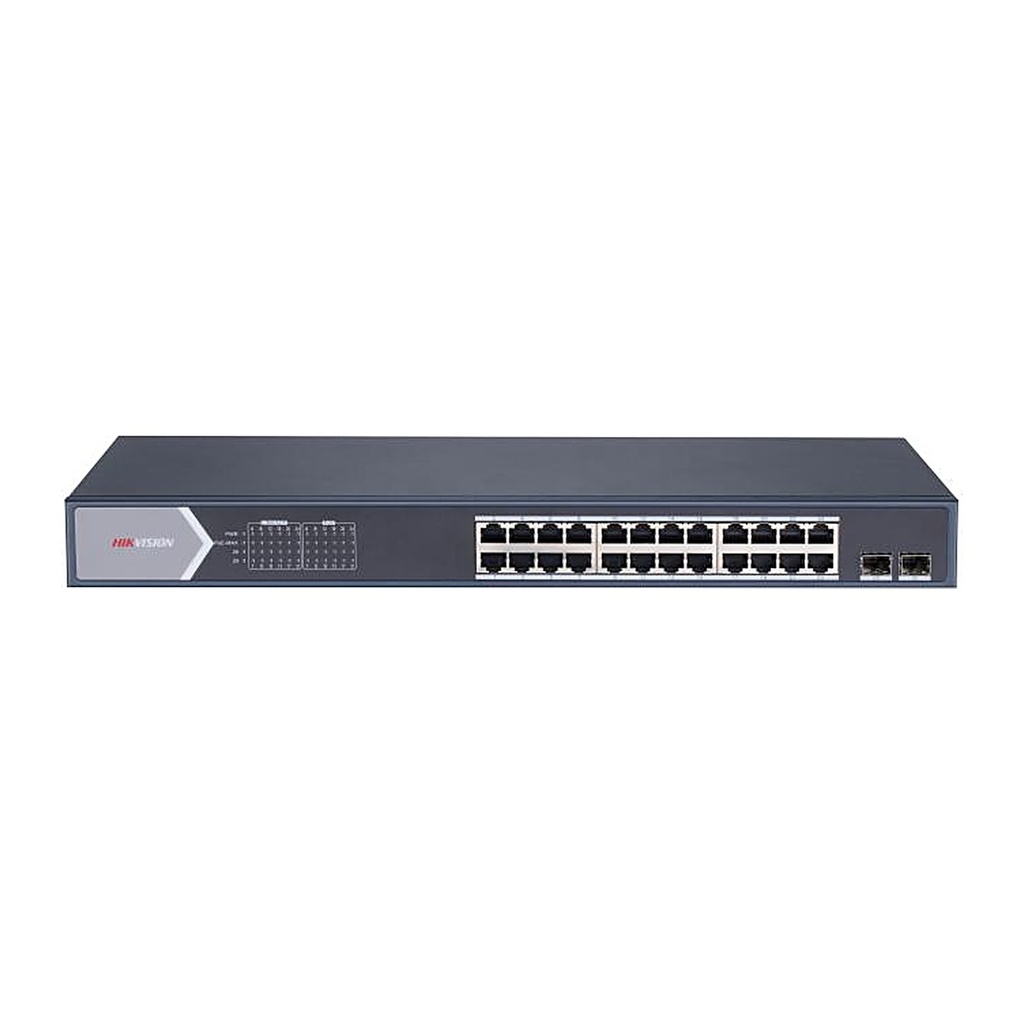 [DS-3E1526P-SI] Hikvision DS-3E1526P-SI 24-Port Gigabit Smart PoE Switch, 370 W, 2 Fiber Ports