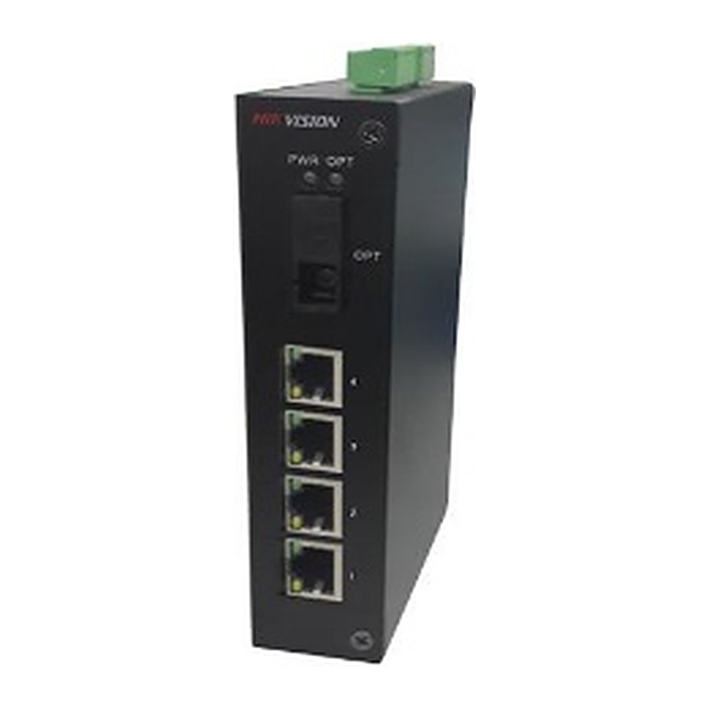 [DS-3D04T/ADAP] Hikvision DS-3D04T/ADAP 100M 4-Port Fiber Optic Receiver with 48V Power Supply