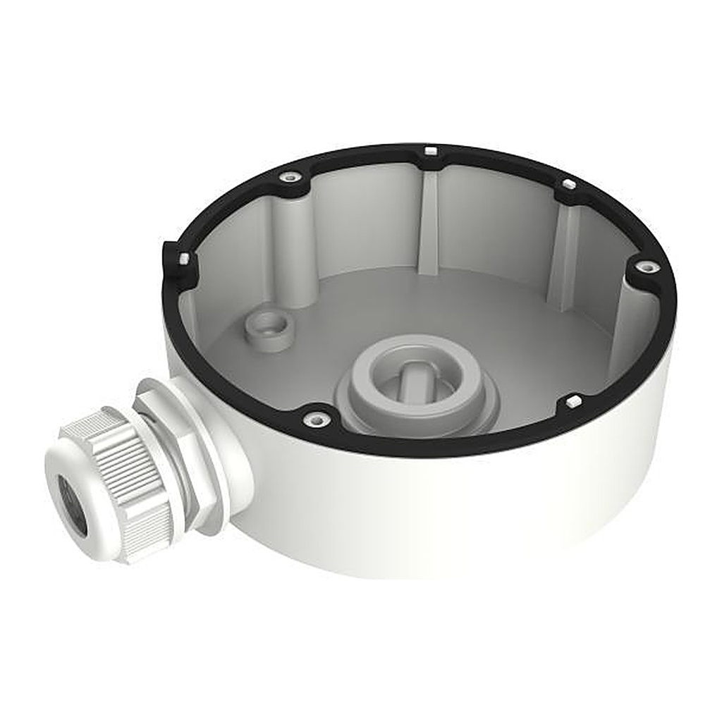 [DS-1280ZJ-DM18] Hikvision DS-1280ZJ-DM18 Junction Box for Dome Cameras, Aluminum Alloy, White