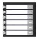 [DS-KD-KK] Hikvision DS-KD-KK 6-Button Nametag Module for KD8 Modular Door Station, IP65