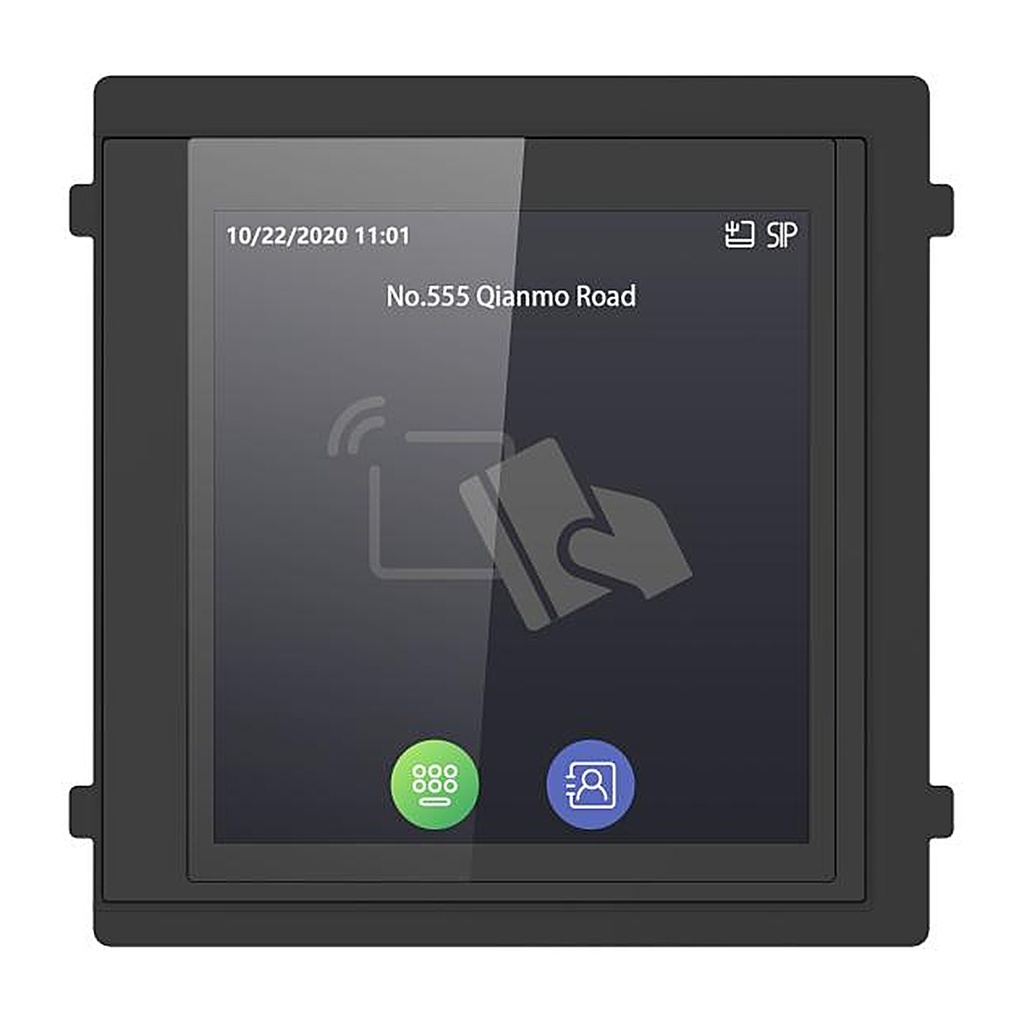 [DS-KD-TDM] Hikvision DS-KD-TDM 4-inch Touch Display Module with Mifare (M1) Card Reader, IP65 IK08