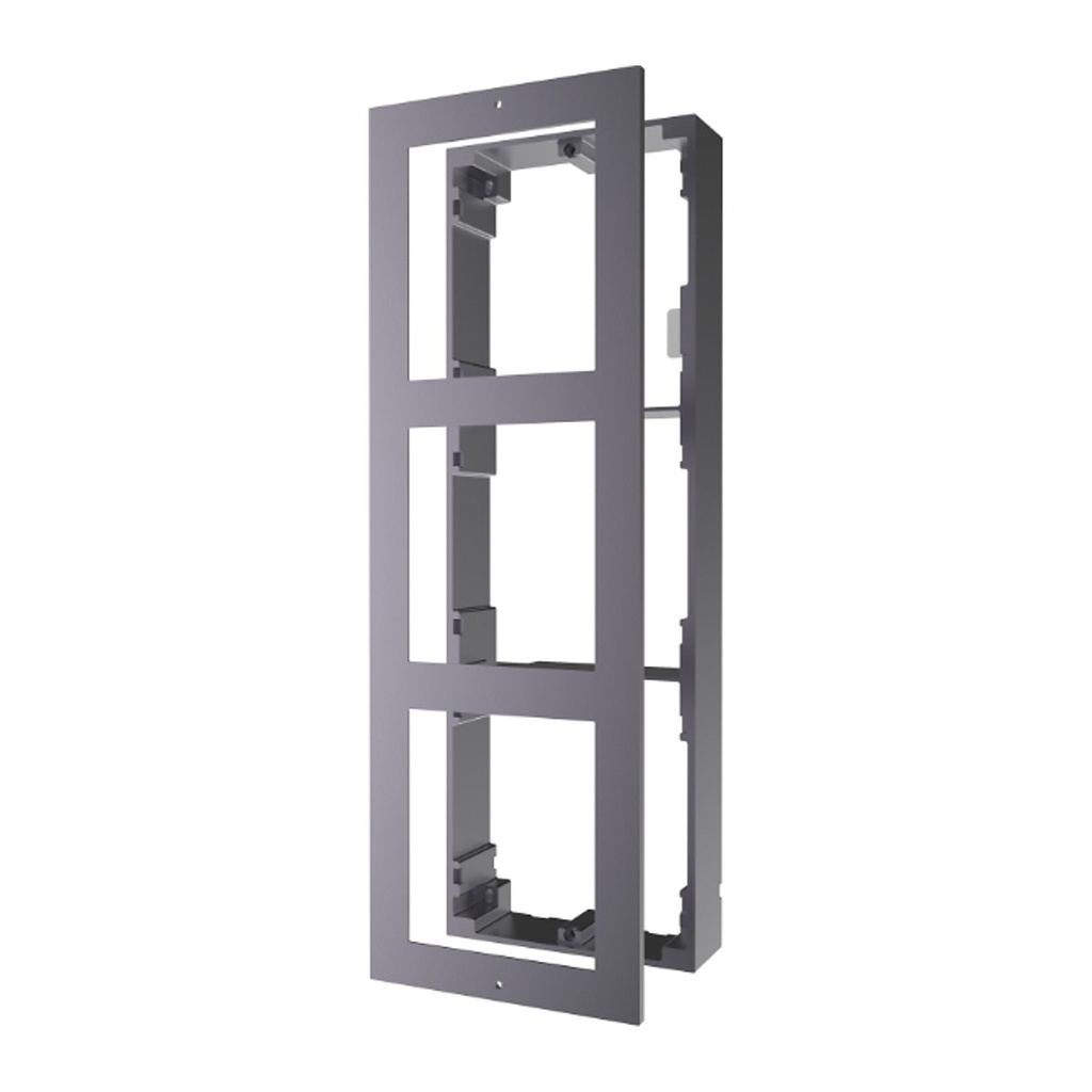 [DS-KD-ACW3] Hikvision DS-KD-ACW3 3-Module Surface Mounting Bracket for KD8 Door Station, Aluminum