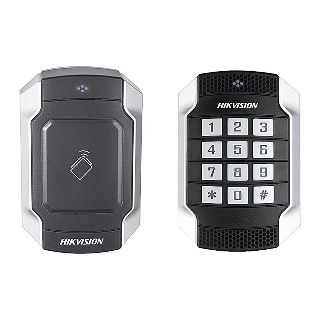 [DS-K1104MK] Hikvision DS-K1104MK Metal Vandal-proof Card Reader, Mifare, Keypad, IK10