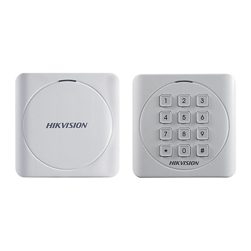[DS-K1801MK] Hikvision DS-K1801MK Value Card Reader, Mifare, 12-Key Keypad, Wiegand, IP65