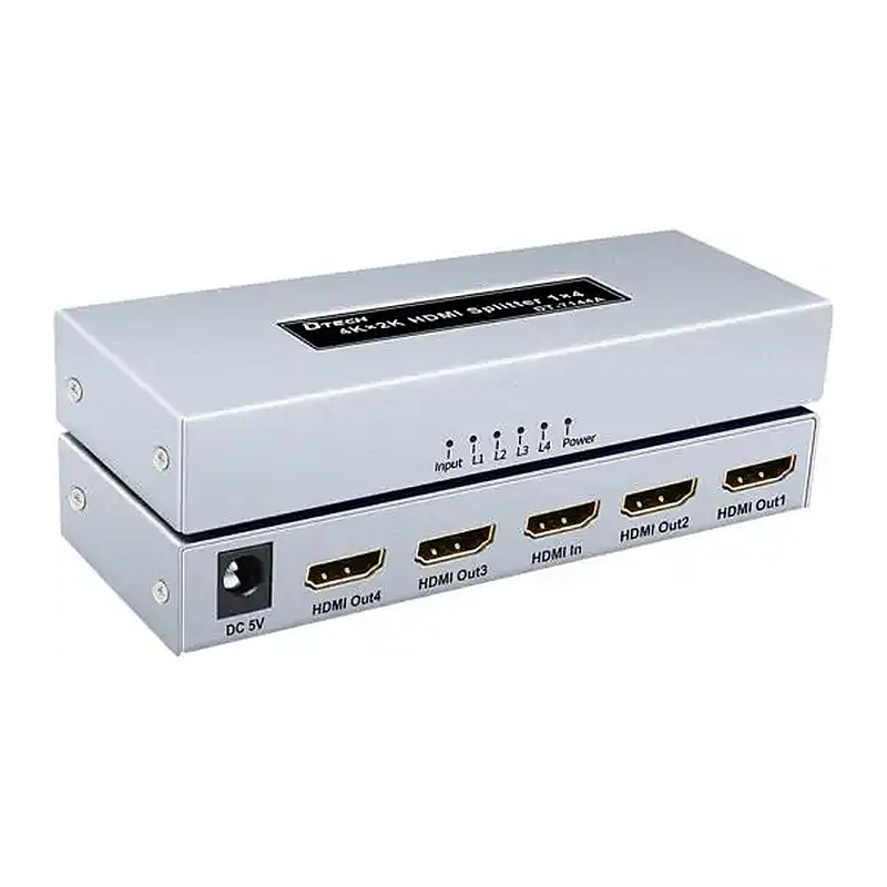[DT-7144A] DTECH DT-7144A 4K HDMI Splitter 1x4