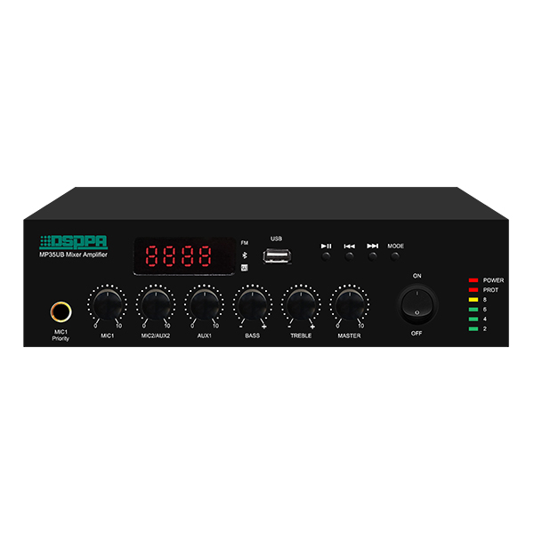 DSPPA MP60UB 60W Mini Digital Mixer Amplifier with USB, FM &