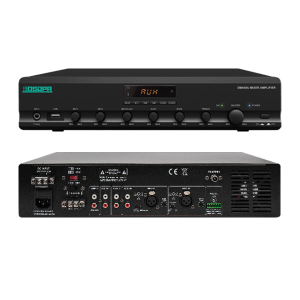 [DMA350U] DSPPA DMA350U 350W Digital Mixer Amplifier with Bluetooth, USB, FM, Chime & Siren