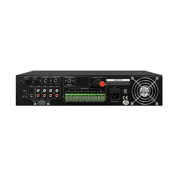 DSPPA MP1010U 350W 6-Zone Paging & Music Mixer Amplifier wit