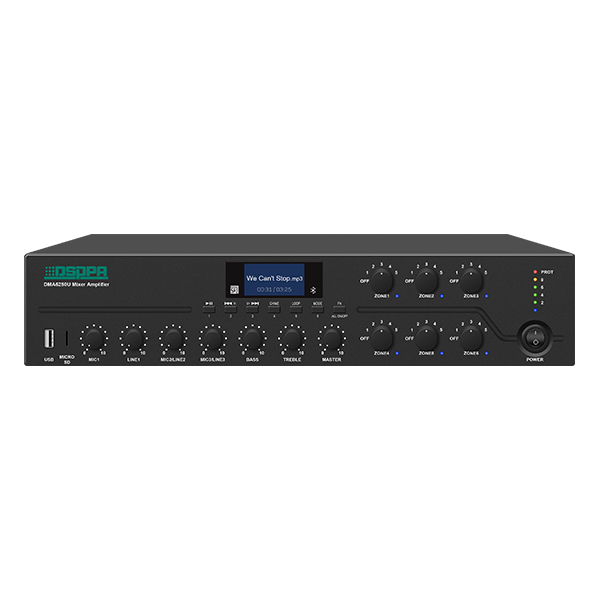 DSPPA DMA6500U 500W 6-Zone Mixer Amplifier with Bluetooth, U