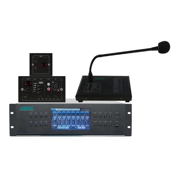 DSPPA MAG808 8x8 Digital Audio Matrix PA System with 7" Touc