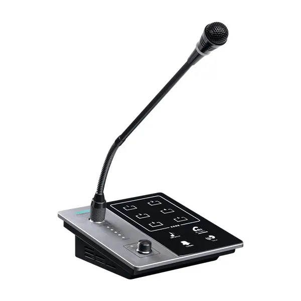 DSPPA DMA20 6-Zone Remote Paging Station, Up to 600m, Chime 
