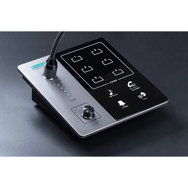 DSPPA DMA20 6-Zone Remote Paging Station, Up to 600m, Chime 