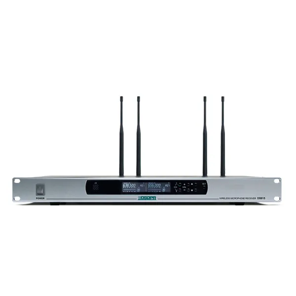 DSPPA D5815 2-Channel UHF Wireless Microphone Receiver, 200 