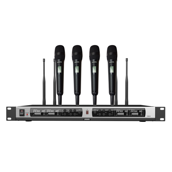 [D5816] DSPPA D5816 4-Channel UHF Wireless Microphone Receiver, PLL, IR Pairing, XLR Out
