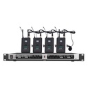 DSPPA D5816 4-Channel UHF Wireless Microphone Receiver, PLL,
