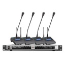 DSPPA D5816 4-Channel UHF Wireless Microphone Receiver, PLL,
