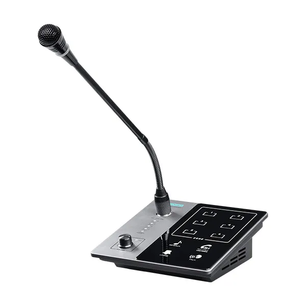 [DMA60M] DSPPA DMA60M 6-Zone Remote Paging Station, Up to 600m, Chime & Key Lock