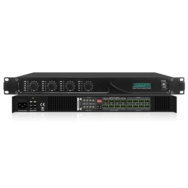 DSPPA DA4125 4x120W 4-Channel Class-D Digital Power Amplifie