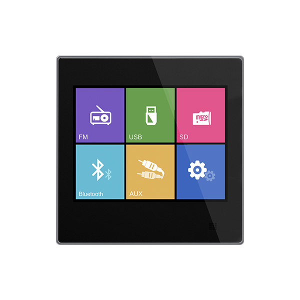DSPPA DM837B 2x10W Touch Screen Wall Mount Music Amplifier (